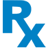 Ícono de RX (medicamento con receta)