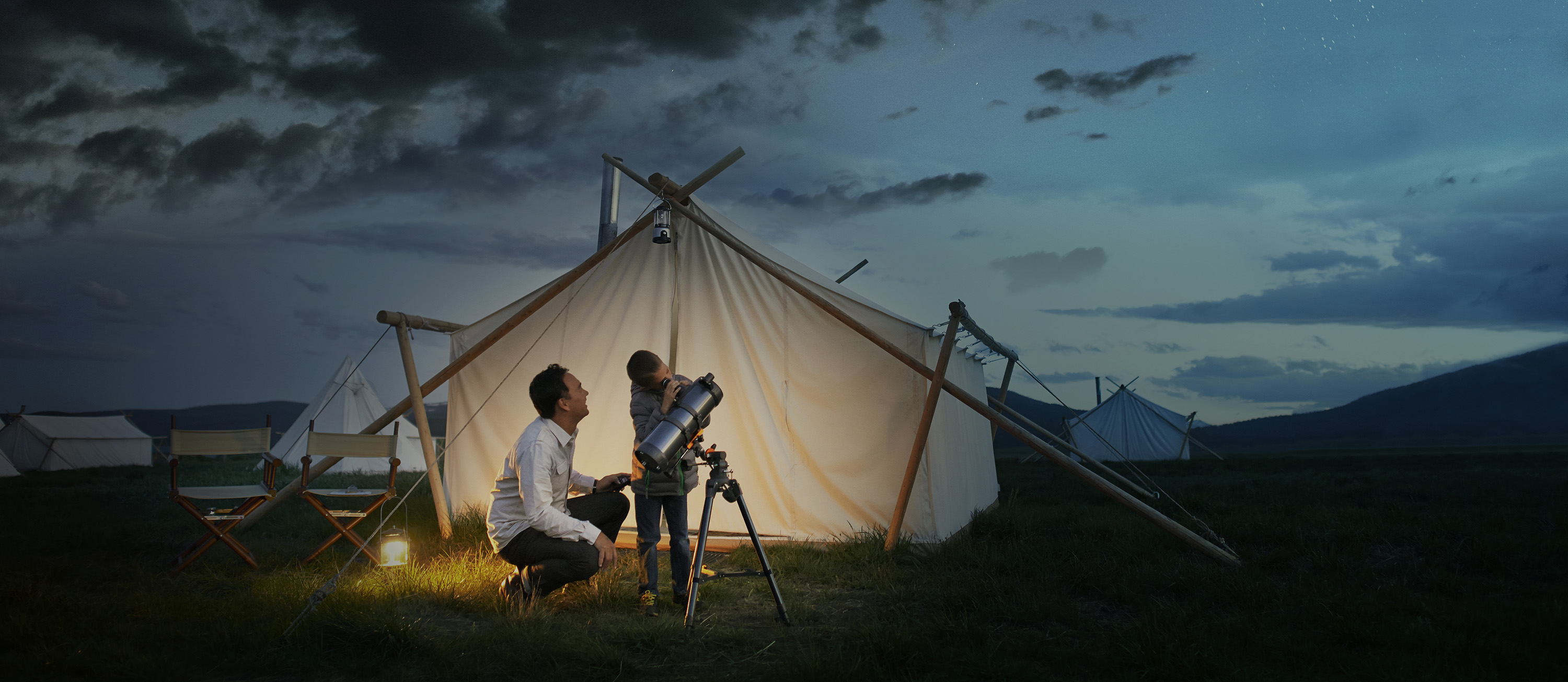 Sky With Tent Image