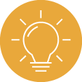 icon graphic of a lightbulb