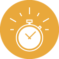 icon graphic of a stopwatch