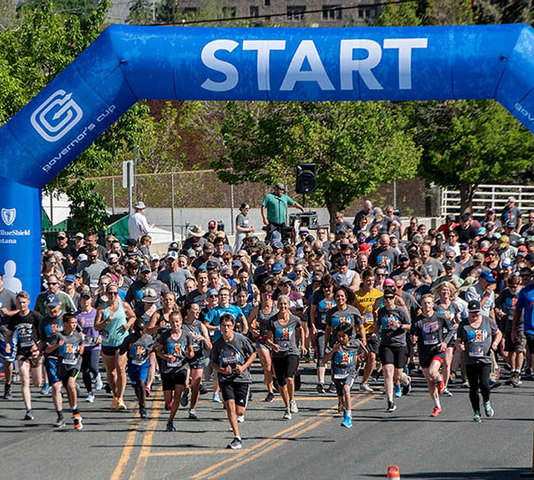 Runners start the 2021 Governor's Cup in Helena