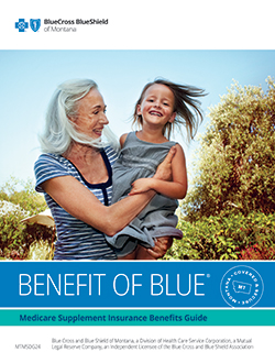 Medicare Supplement Benefits Guide form Blue Cross and Blue Shield of Montana